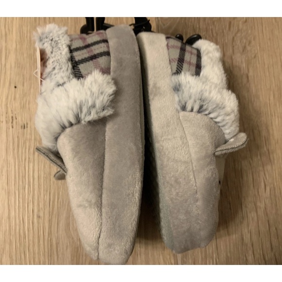 (NWT) Wonder Nation Girl’s Size 7/& Gray Koala Slippers With  Fur Trim - Picture 6 of 6